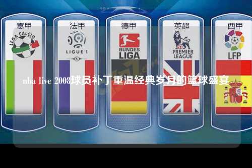nba live 2008球员补丁重温经典岁月的篮球盛宴